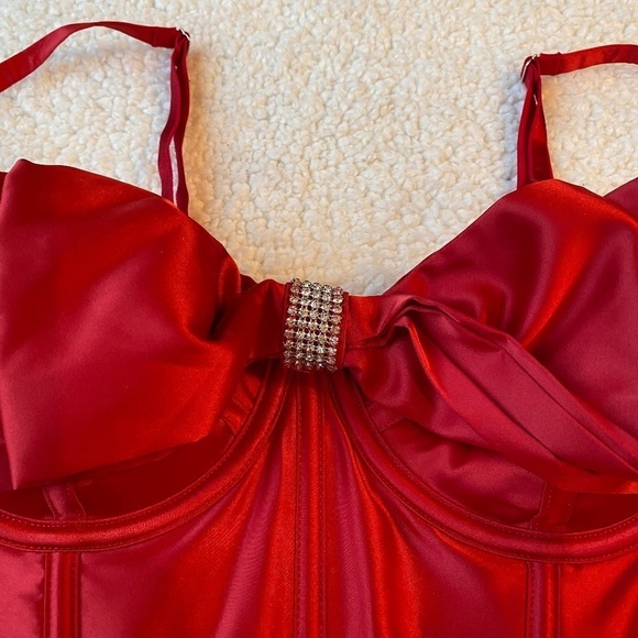 New! Victoria Secret DREAM ANGELS Cupped Bow Bra Top lipstick nwt 14370 - Picture 4 of 12